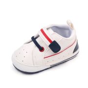 Tenisi albi cu insertii bleumarine pentru bebelusi mdbmh3013-2-p3