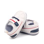 Tenisi albi cu insertii bleumarine pentru bebelusi mdbmh3013-2-p3