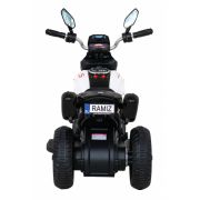 Motocicleta electrica fast tourist, roti din plastic, scaun tapitat, 83x35x63 cm, putere 18w - alb edeedipa.blj818.bia