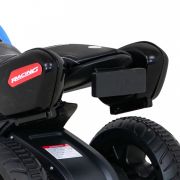 Motocicleta electrica fast tourist, roti din plastic, scaun tapitat, 83x35x63 cm, putere 18w - albastru edeedipa.blj818.nie