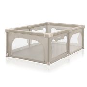 Tarc de joaca copii, Lionelo, Willow, 127 x 187 cm, Pliere compacta, Include geanta de transport, Din plasa, Cu doua intrari laterale si fermoar, Cu ventuze pentru stabilitate, Conform cu EN 12227:2010, Bej BYNLO-WILLOW_BEIGE_SAND
