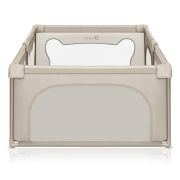 Tarc de joaca copii, Lionelo, Willow, 127 x 187 cm, Pliere compacta, Include geanta de transport, Din plasa, Cu doua intrari laterale si fermoar, Cu ventuze pentru stabilitate, Conform cu EN 12227:2010, Bej BYNLO-WILLOW_BEIGE_SAND