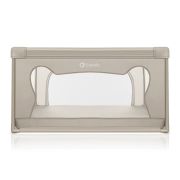 Tarc de joaca copii, Lionelo, Willow, 127 x 187 cm, Pliere compacta, Include geanta de transport, Din plasa, Cu doua intrari laterale si fermoar, Cu ventuze pentru stabilitate, Conform cu EN 12227:2010, Bej BYNLO-WILLOW_BEIGE_SAND