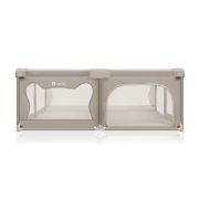 Tarc de joaca copii, Lionelo, Willow XL,180 x 200 cm, Pliere compacta, Include geanta de transport, Din plasa, Cu doua intrari laterale si fermoar, Cu ventuze pentru stabilitate, Conform cu EN 12227:2010, Bej BYNLO-WILLOW_XL_BEIGE_SAND