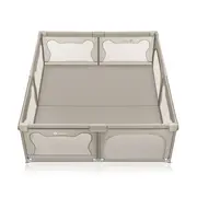 Tarc de joaca copii, Lionelo, Willow XL,180 x 200 cm, Pliere compacta, Include geanta de transport, Din plasa, Cu doua intrari laterale si fermoar, Cu ventuze pentru stabilitate, Conform cu EN 12227:2010, Bej BYNLO-WILLOW_XL_BEIGE_SAND