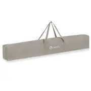 Tarc de joaca copii, Lionelo, Willow XL,180 x 200 cm, Pliere compacta, Include geanta de transport, Din plasa, Cu doua intrari laterale si fermoar, Cu ventuze pentru stabilitate, Conform cu EN 12227:2010, Bej BYNLO-WILLOW_XL_BEIGE_SAND
