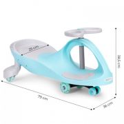 Trotineta gravitationala tip barca cu roti led ecotoys ym-sw-1 - albastru edeediym-sw-1blue