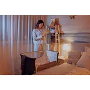 Video monitor, Lionelo, Babyline Go, Cu aplicatia dedicata Lionelo Smart, Mod de noapte 8m, Cu functie de iluminare, Pana la 5h functionare wireless, Comunicare bidirectionala, Rotatie 180 grade, Alb BYNLOC-BABYLINE_GO