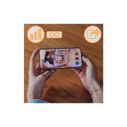 Video monitor, Lionelo, Babyline Go, Cu aplicatia dedicata Lionelo Smart, Mod de noapte 8m, Cu functie de iluminare, Pana la 5h functionare wireless, Comunicare bidirectionala, Rotatie 180 grade, Alb BYNLOC-BABYLINE_GO