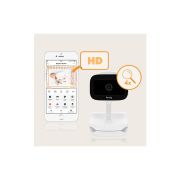 Video monitor, Lionelo, Babyline Go, Cu aplicatia dedicata Lionelo Smart, Mod de noapte 8m, Cu functie de iluminare, Pana la 5h functionare wireless, Comunicare bidirectionala, Rotatie 180 grade, Alb BYNLOC-BABYLINE_GO
