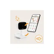 Video monitor, Lionelo, Babyline Go, Cu aplicatia dedicata Lionelo Smart, Mod de noapte 8m, Cu functie de iluminare, Pana la 5h functionare wireless, Comunicare bidirectionala, Rotatie 180 grade, Alb BYNLOC-BABYLINE_GO