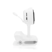Video monitor, Lionelo, Babyline Go, Cu aplicatia dedicata Lionelo Smart, Mod de noapte 8m, Cu functie de iluminare, Pana la 5h functionare wireless, Comunicare bidirectionala, Rotatie 180 grade, Alb BYNLOC-BABYLINE_GO