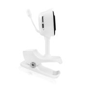 Video monitor, Lionelo, Babyline Go, Cu aplicatia dedicata Lionelo Smart, Mod de noapte 8m, Cu functie de iluminare, Pana la 5h functionare wireless, Comunicare bidirectionala, Rotatie 180 grade, Alb BYNLOC-BABYLINE_GO