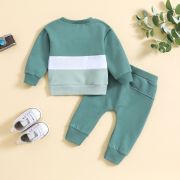Compleu alb cu verde pentru baietei cshmm-215-de4
