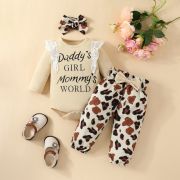 Compleu cu body crem pentru fetite - daddy and mummy mbhmm-295-de2