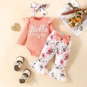 Compleu cu body roz somon si pantaloni evazati mdhmm-310-de4