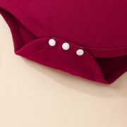 Compleu cu body visiniu pentru fetite - love mdhmm-291-r2