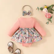 Rochita body roz somon - flowers mbhmm-275-r2
