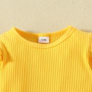 Sarafan cu body galben - little flowers mbhmm-319-de3