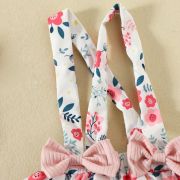 Sarafan cu body roz pudra - little flowers mdhmm-314-de3