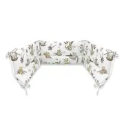 Aparatoare pentru patut, MimiNu, Din bumbac certificat Oeko Tex Standard 100, 180x30 cm, Cu panglici, Savanna BYN6426972025706