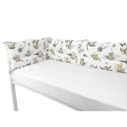 Aparatoare pentru patut, MimiNu, Din bumbac certificat Oeko Tex Standard 100, 180x30 cm, Cu panglici, Savanna BYN6426972025706