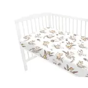Cearceaf cu elastic, MimiNu, Pentru patut 140X70 cm, Din bumbac certificat Oeko Tex Standard 100, Savanna BYN6426972025690