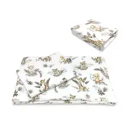 Lenjerie patut cu 5 piese, MimiNu, Cu cearceaf 120x60 cm, Pilota, Pernuta, 2 aparatori, Din bumbac certificat Oeko Tex Standard 100, Savanna BYN6426972026185