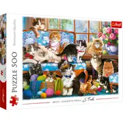 PUZZLE TREFL 500 FAMILIA DE PISICUTE VIV37425