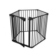 Poarta de siguranta transformabila in tarc modular cu 5 panouri, model configurabil, guradian 6 black lvtk5903796013856