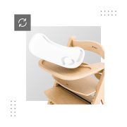 Scaun masa copii pliabil din lemn 4 in 1 morsel natur, include husa perne moi,centura siguranta, tavita plastic detasabila, pentru 6 luni-12 ani, en 14988:2017+a1:2020 lvtk5903796014532