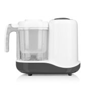 Aparat de gatit, Lionelo, BabyMenu, 5 in 1, Cu functii de gatire la abur, dezghetare, amestecare, incalzire si sterilizare, Cu recipient din tritan, Include meniu cu retete, Personalizare setari, Alb BYNLOC-BABYMENU