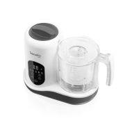 Aparat de gatit, Lionelo, BabyMenu, 5 in 1, Cu functii de gatire la abur, dezghetare, amestecare, incalzire si sterilizare, Cu recipient din tritan, Include meniu cu retete, Personalizare setari, Alb BYNLOC-BABYMENU