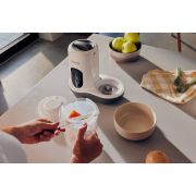 Aparat de gatit, Lionelo, BabyMenu, 5 in 1, Cu functii de gatire la abur, dezghetare, amestecare, incalzire si sterilizare, Cu recipient din tritan, Include meniu cu retete, Personalizare setari, Alb BYNLOC-BABYMENU