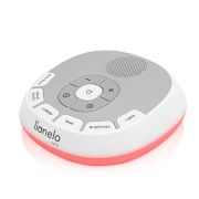 Lampa de veghe, Lionelo, BabyNap, 2 in 1, Wireless, Cu sunete si melodii de leagan, Cu 11 culori si 3 niveluri de luminozitate, Cu functie LoveBeat, Alb BYNLOC-BABYNAP
