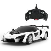 MASINA CU TELECOMANDA MCLAREN SENNA ALB CU SCARA 1 LA 18 VIVRas96300_Alb