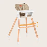 Scaun de masa, Lionelo, Koen, Din fag, 2 in 1, Transformabil, Sustine 30 kg, 6 luni+, Conform cu standardul european de securitate EN14988, Bej BYNLO-KOEN_BEIGE_SAND