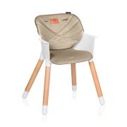 Scaun de masa, Lionelo, Koen, Din fag, 2 in 1, Transformabil, Sustine 30 kg, 6 luni+, Conform cu standardul european de securitate EN14988, Bej BYNLO-KOEN_BEIGE_SAND