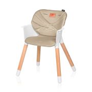 Scaun de masa, Lionelo, Koen, Din fag, 2 in 1, Transformabil, Sustine 30 kg, 6 luni+, Conform cu standardul european de securitate EN14988, Bej BYNLO-KOEN_BEIGE_SAND