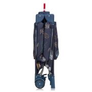 Tarc de joaca copii, Lionelo, Bonnie, Pana la 15 kg, 100 x 100 cm, Pliere compacta, Include geanta de transport, Din plasa, Cu intrare laterala cu fermoar, Cu roti, Cu salteluta din spuma, Conform cu EN12227, Albastru BYNLO-BONNIE_BLUE_NAVY