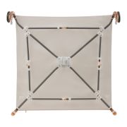Tarc de joaca copii, Lionelo, Bonnie, Pana la 15 kg, 100 x 100 cm, Pliere compacta, Include geanta de transport, Din plasa, Cu intrare laterala cu fermoar, Cu roti, Cu salteluta din spuma, Conform cu EN12227, Bej BYNLO-BONNIE_BEIGE_SAND