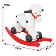 Balansoar pentru copii pilsan pony horse white hubpl-01-002k-n