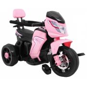 Motocicleta electrica 3 in 1, hl108, roti si scaun din plastic, 78x39x59 cm, putere 20w - roz edeedipa.hl108.roz