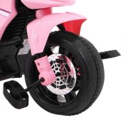 Motocicleta electrica 3 in 1, hl108, roti si scaun din plastic, 78x39x59 cm, putere 20w - roz edeedipa.hl108.roz