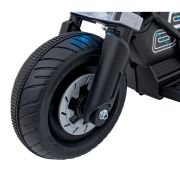 Motocicleta electrica future qls-805, roti din plastic + 2 roti ajutatoare, 88x46x56 cm, putere 25w - alb edeedipa.qls-805.bia