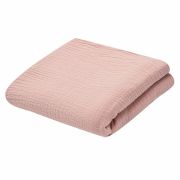 Paturica bebe, New Baby, 70x100 cm, Din muselina, 100% bumbac certificat Oeko Tex Standard 100, Pink BYN55590