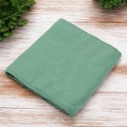 Paturica moale bebe, New Baby, Cu multiple intrebuintari, 60x60 cm, Din muselina, 100% bumbac organic, Green BYN53546