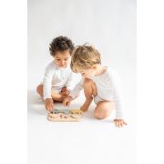 Puzzle Din Silicon Alimentar Cu Baza Din Bambus , Zsea Life, Pjb3330