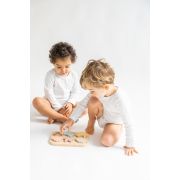 Puzzle Din Silicon Alimentar Cu Baza Din Bambus , Zsea Life, Pjb3330