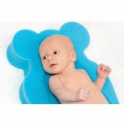 Reductor de baie, New Baby, Maxi, Din burete, 58 cm, Cu jucarii din spuma, Bear Yellow BYN32886